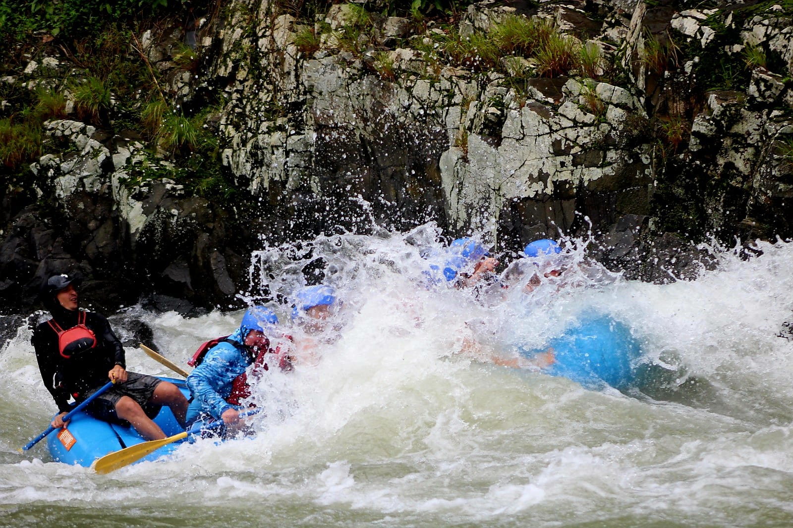 Swallowed by the rapid — water exploding over the bow as the river reminds you who’s in charge