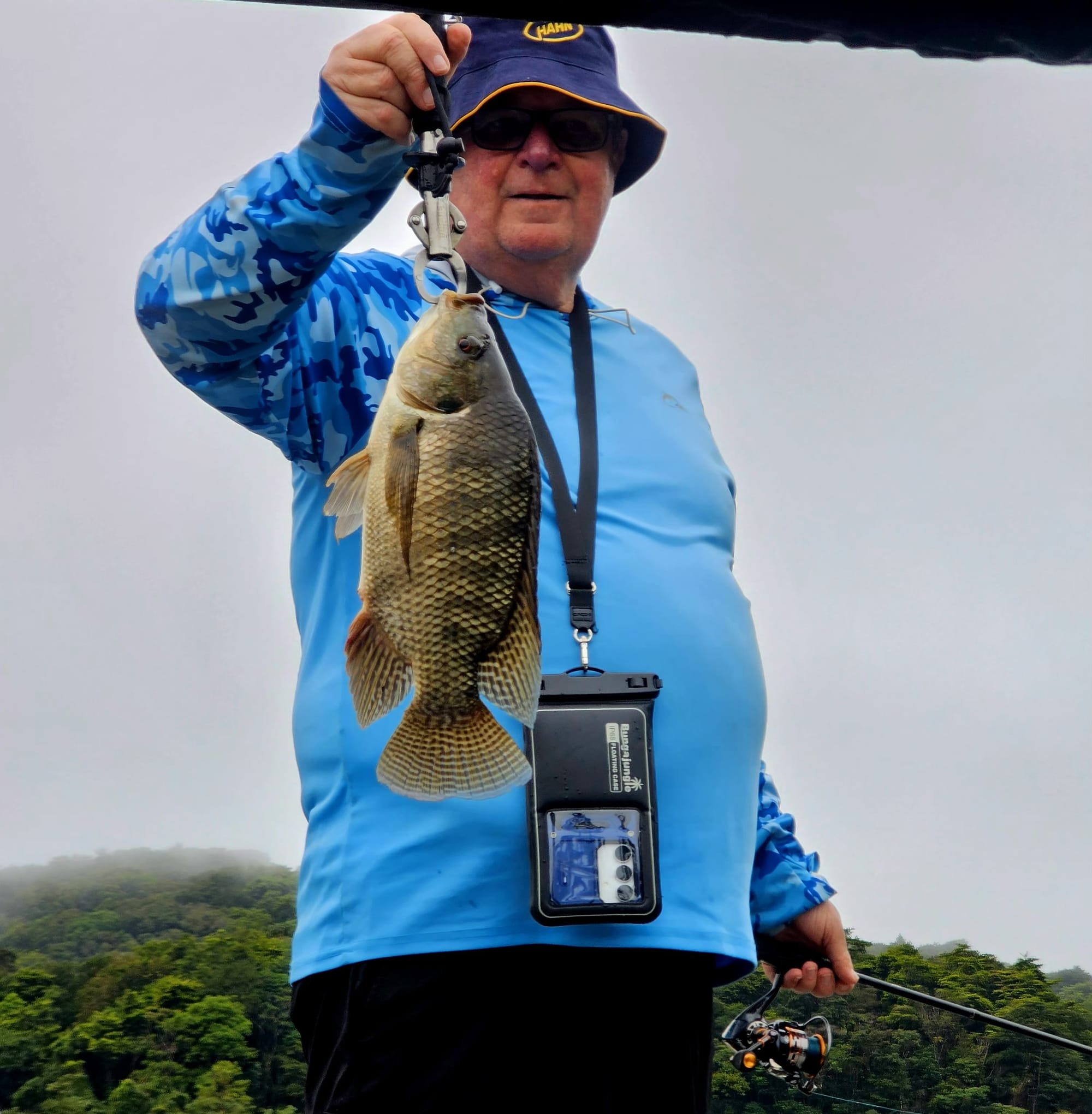 Tilapia landed on Lake Arenal after a firm take and short fight.
