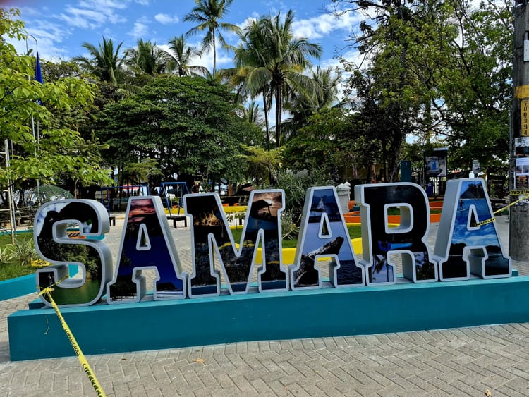 Samara, Costa Rica — Easy coastal living on the Pacific side: warm water swims, laid-back days, mangrove kayaking, and sunsets that quietly steal the show.